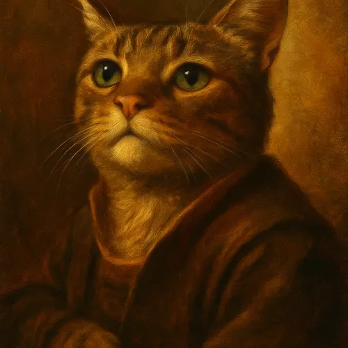 mr.cat renaissance portrait