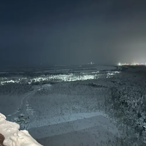 Frozen dark morning