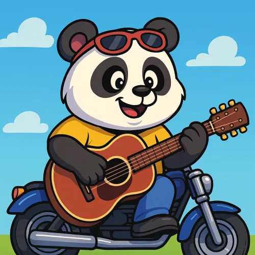 Rocker Panda on the Road to  Somnia