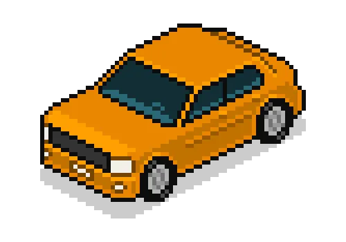 Orange car
