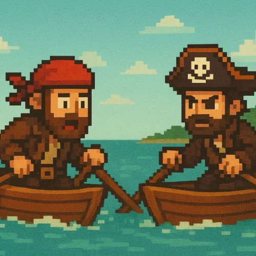 Pirate boat racing