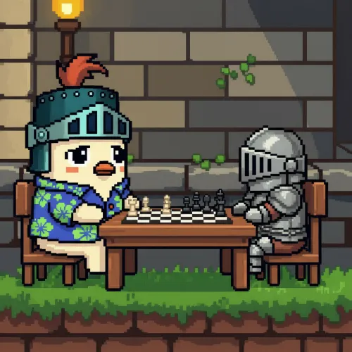 SOMZIE PLAYING CHESS