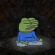Meditating pepe
