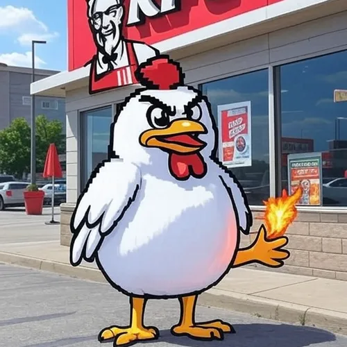 scary chicken