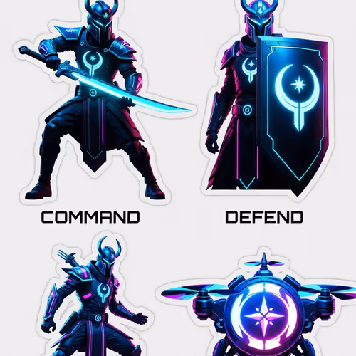 Cyber-Turk: Somnia Vanguard Sticker Set