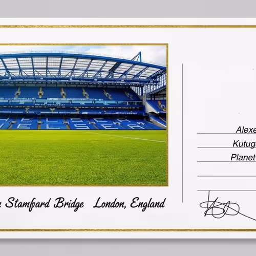 postcard from Stamford Bridge Stadium