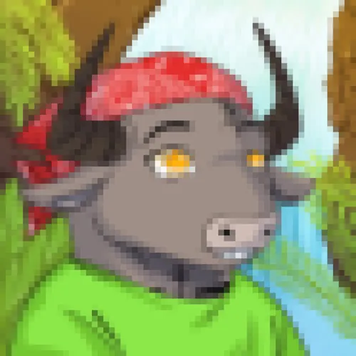 Pixelated Bull