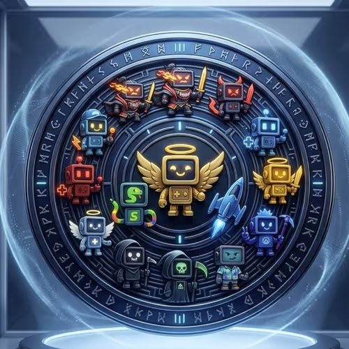 Retro Stack Player Badge