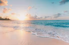 The setting sun