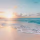 The setting sun