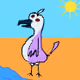 The bird is scary