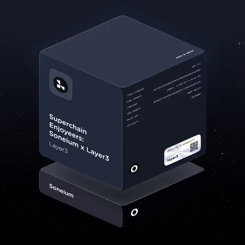 Superchain Enjoyeers: Soneium x Layer3