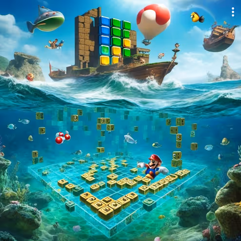 MARIO IN THE OCEAN
