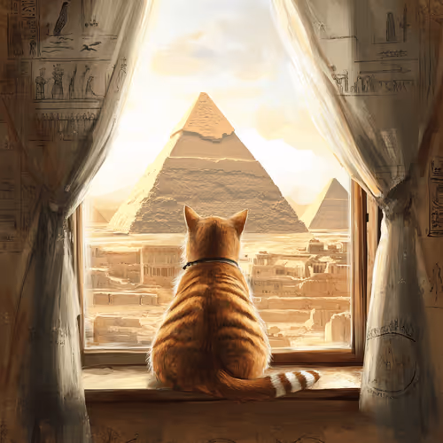 Pyramids from Paws Window