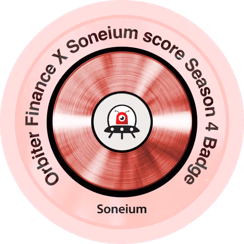 Orbiter Finance ✖️ Soneium score Season 4 Badge