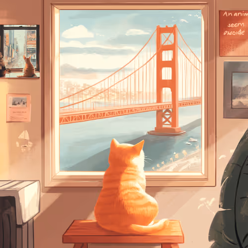 San Francisco from Paws Window
