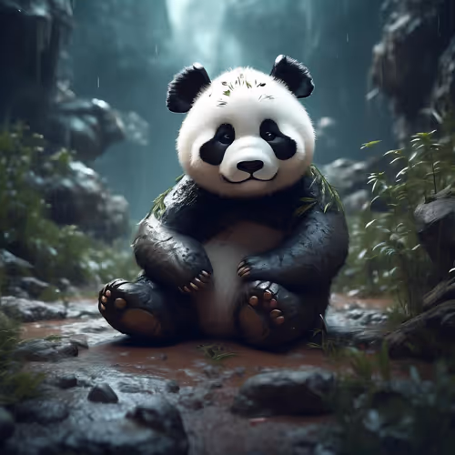 A cute panda