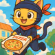 PIZZA NINJA CAT