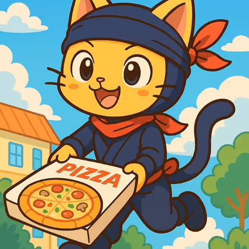PIZZA NINJA CAT