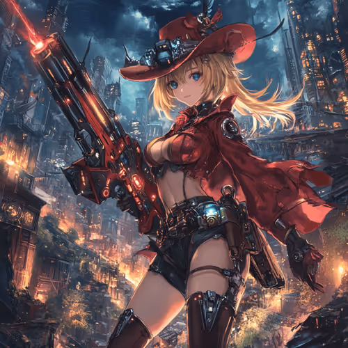 Neon Seraph: Crimson Marshal