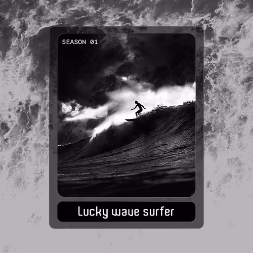 Lucky wave surfer #1