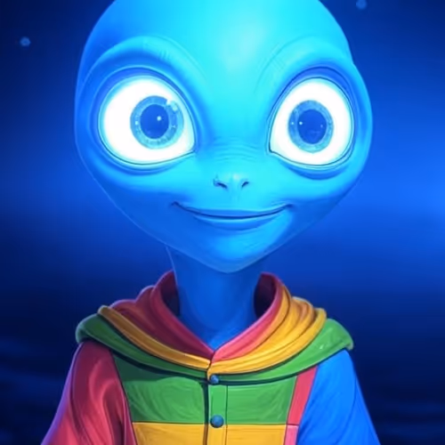 Neon Cosmic Beings