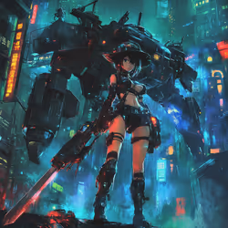 Neon Seraph: Mecha Guardian