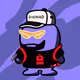 monad x backpack x sign