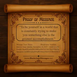 Proof of Message #176533