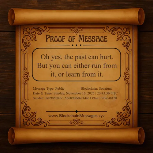 Proof of Message #176540