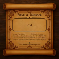 Proof of Message #180167