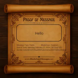 Proof of Message #206802