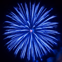 Fireworks as a sign of joy from the launch of the Soneium