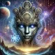 Neon Oracle of the Celestial Realm