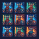 Pixel Viking Warriors