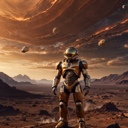 Golden Agent Astronaut