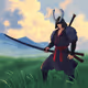Katana and warrior
