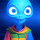 Neon Cosmic Beings