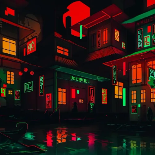 night  Japan