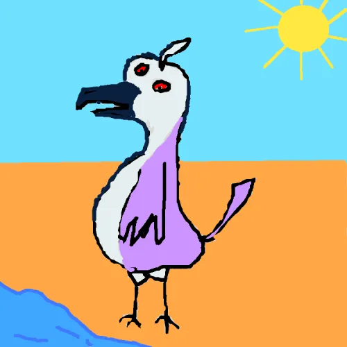 The bird is scary