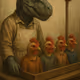 Dinosaur sells chickens
