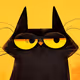block black cat