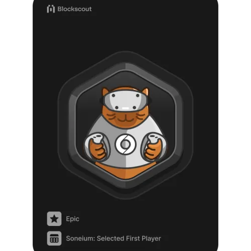 Soneium: Selected First Player