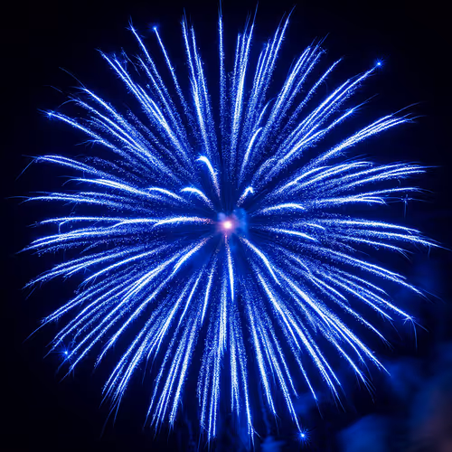 Fireworks as a sign of joy from the launch of the Soneium