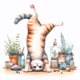 Handstand Cat