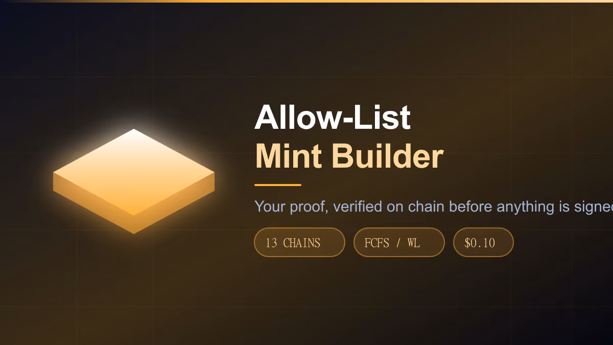 Allow-List Mint Builder