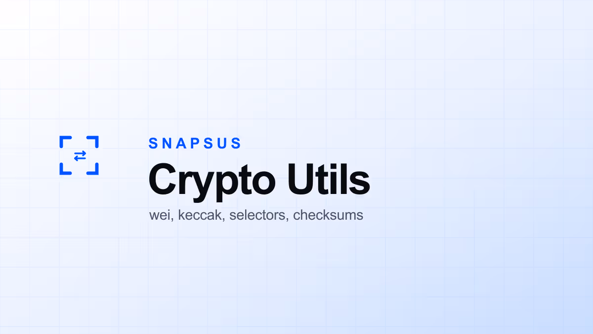Snapsus Crypto Utils