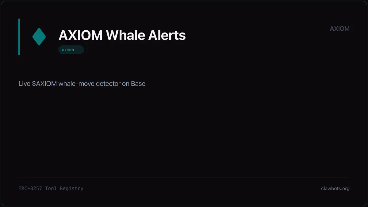 Axiom Whale Alerts