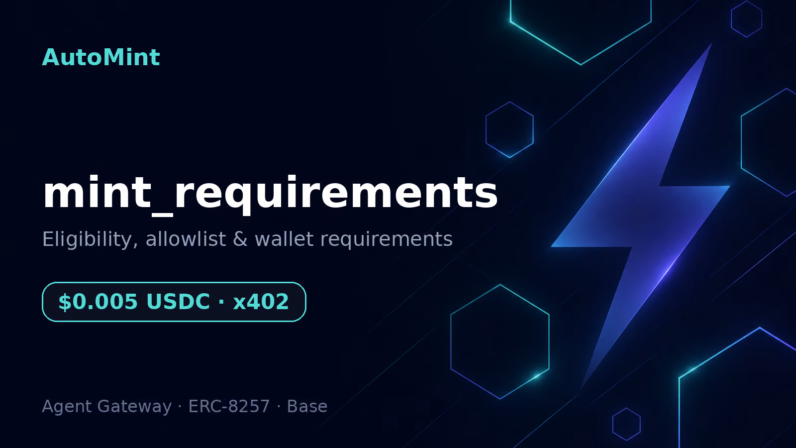 Mint Requirements