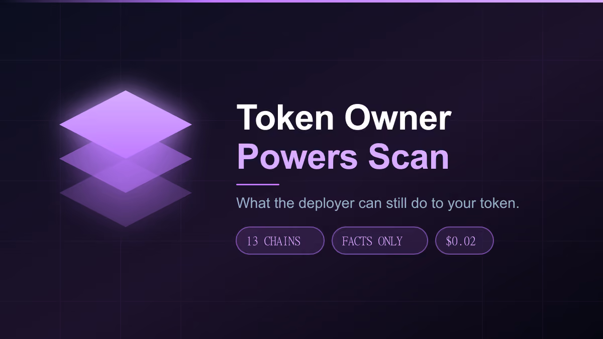 Token Owner Powers Scan